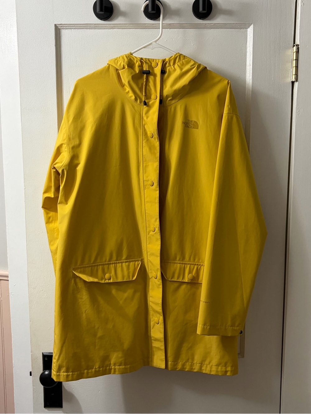 The North Face Bright Yellow Hooded Raincoat